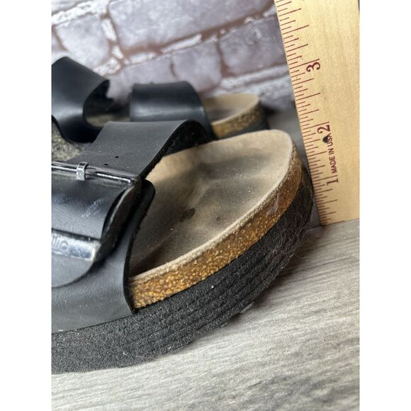 Birkenstock Papillio Arizona Platform Vegan Black Birko-Flor Sandals Women 40EU - Picture 11 of 16